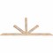 Ekena Millwork Saratoga Smooth Timber Gable Bracket, Douglas Fir, 72"W x 36"H x 1 1/2"D x 3 1/2"F, 12/12 Pitch GBW072X36X0204SAR00SDF - alternate 2